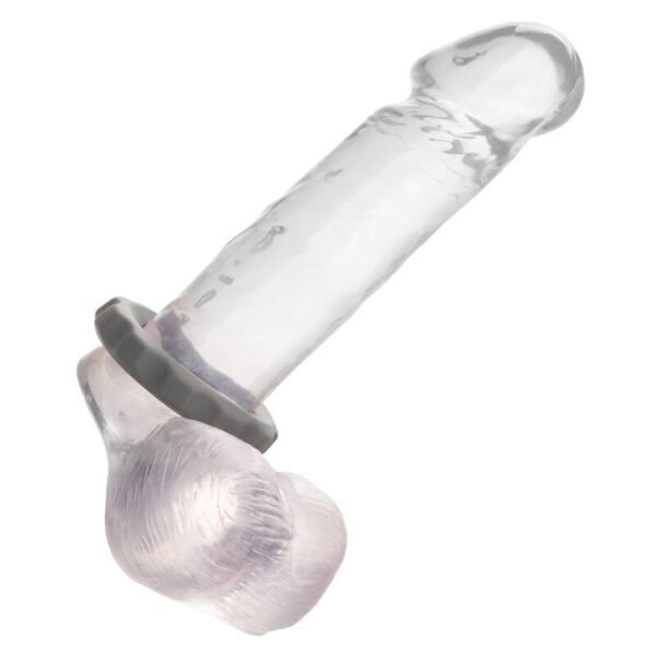 CalExotics Alpha Erect — Cock Ring, Silicone, Grey — Classic Cock Rings — view 4