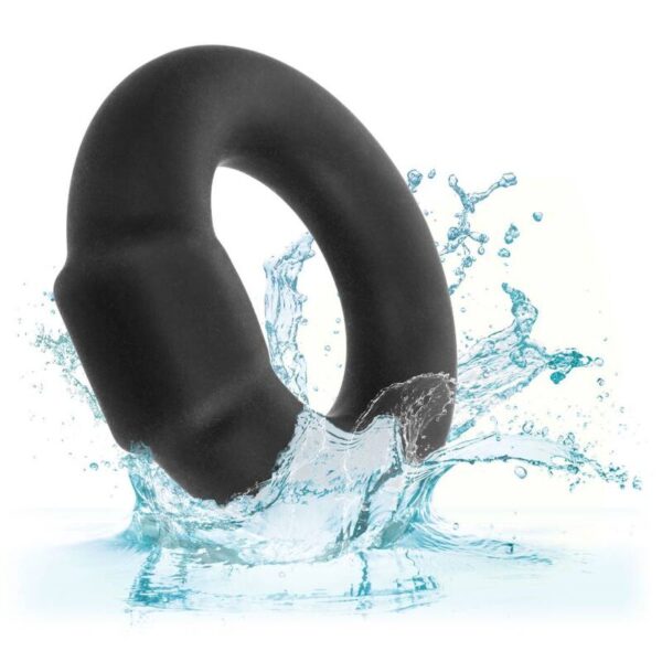CalExotics Alpha Optimum — Cock Ring, Silicone, Black — Classic Cock Rings — view 4