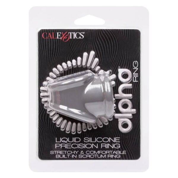 CalExotics Alpha Precision — Cock Ring, Silicone, Grey — Classic Cock Rings — view 10