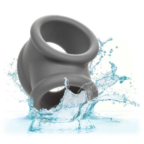 CalExotics Alpha Precision — Cock Ring, Silicone, Grey — Classic Cock Rings — view 8