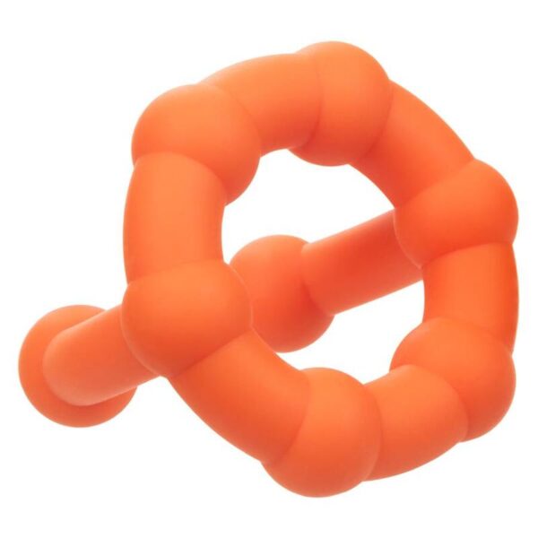CalExotics Alpha All Star — Cock Ring, Silicone, Orange — Classic Cock Rings — view 12