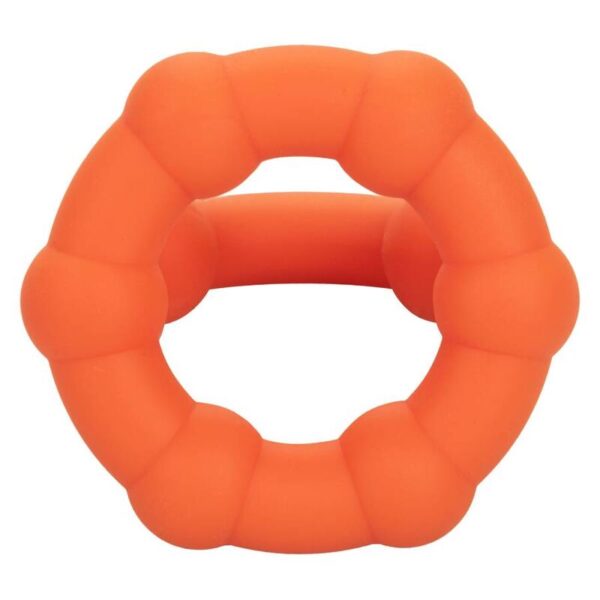 CalExotics Alpha All Star — Cock Ring, Silicone, Orange — Classic Cock Rings — view 11