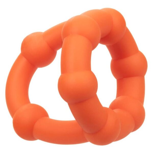CalExotics Alpha All Star — Cock Ring, Silicone, Orange — Classic Cock Rings — view 8