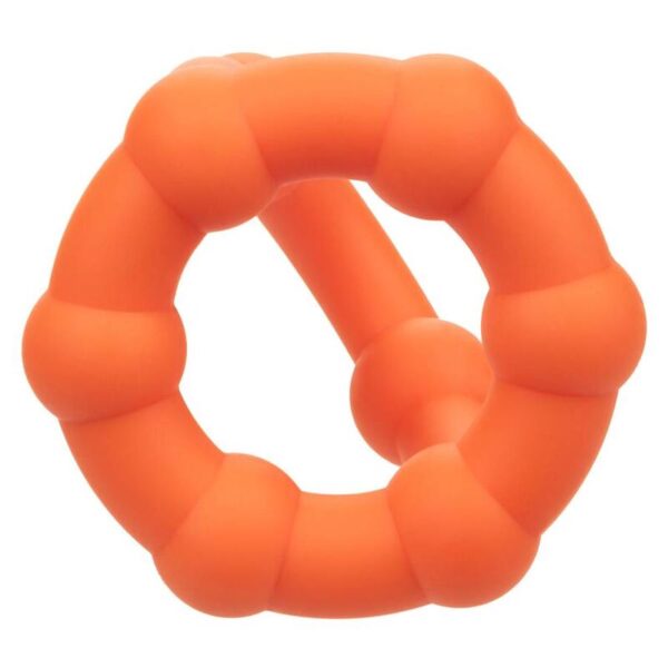 CalExotics Alpha All Star — Cock Ring, Silicone, Orange — Classic Cock Rings — view 7