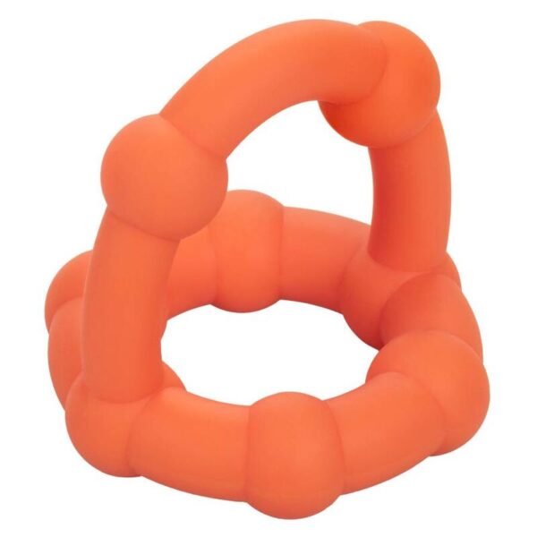 CalExotics Alpha All Star — Cock Ring, Silicone, Orange — Classic Cock Rings — view 6