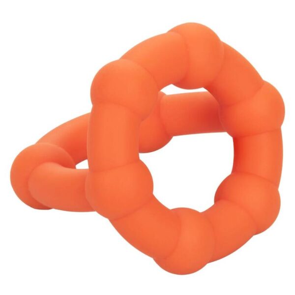 CalExotics Alpha All Star — Cock Ring, Silicone, Orange — Classic Cock Rings — view 5