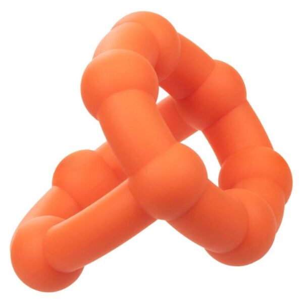 CalExotics Alpha All Star — Cock Ring, Silicone, Orange — Classic Cock Rings — view 3