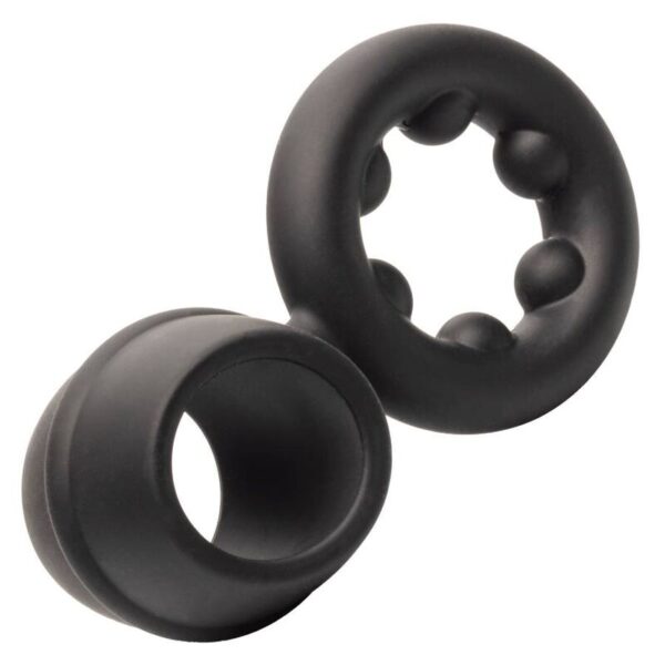 CalExotics Alpha Dual Magnum — Cock Ring, Silicone, Black — Classic Cock Rings — view 9