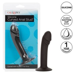 CalExotics Silicone Curved Anal Stud — Anal Dildo, Suction Cup — Anal Dildos — view 2