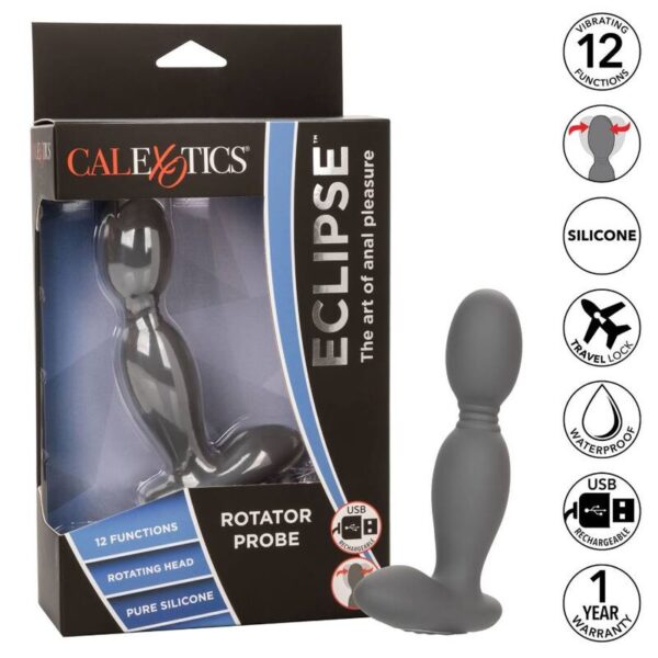 CalExotics Eclipse Rotator Probe — Anal Vibrator, Rechargeable — Anal Dildos — view 2
