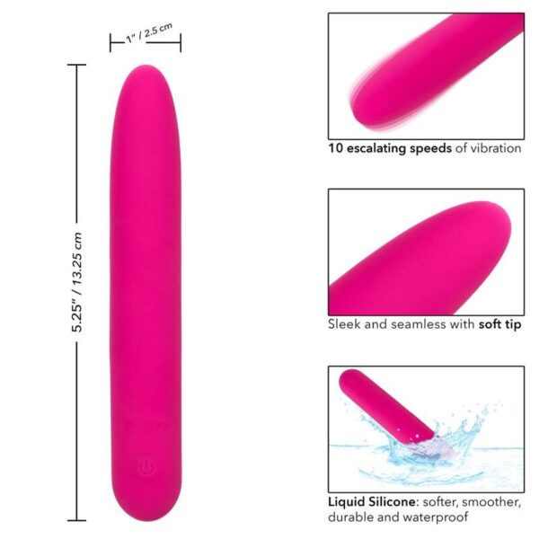 CalExotics Bliss — Vibrator, Rechargeable, Pink — Classic Vibrators — view 8