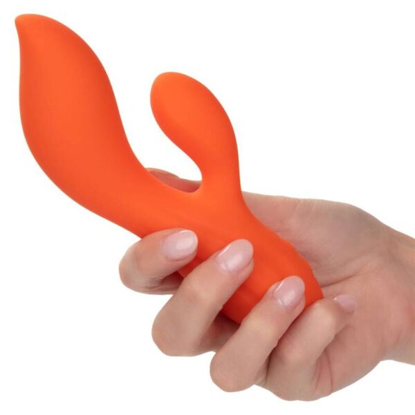 CalExotics Stella Dual Teaser — Rabbit Vibrator, Orange — G-Spot Vibrators — view 8