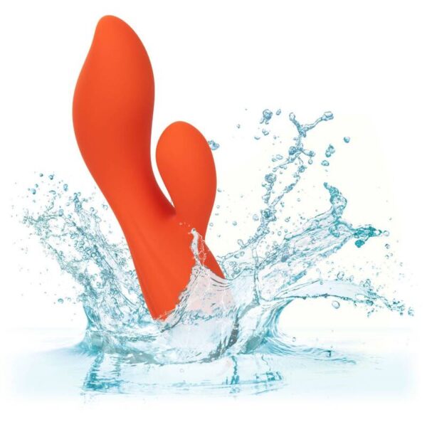 CalExotics Stella Dual Teaser — Rabbit Vibrator, Orange — G-Spot Vibrators — view 7