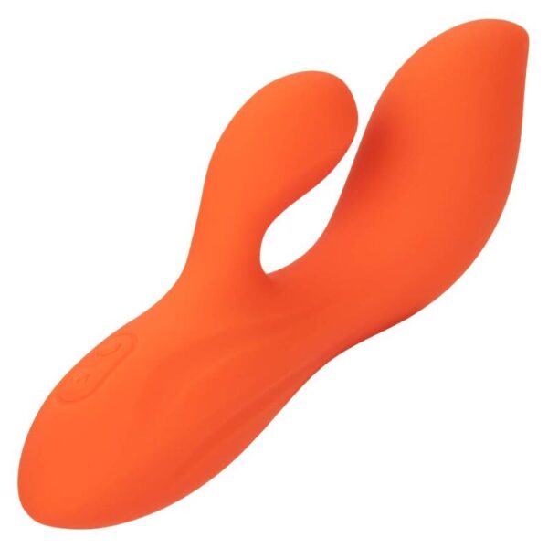 CalExotics Stella Dual Teaser — Rabbit Vibrator, Orange — G-Spot Vibrators