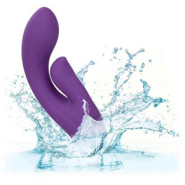 CalExotics Stella Dual Pleaser — Rabbit Vibrator, Violet — G-Spot Vibrators — view 9
