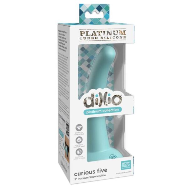 Dillio Curious Five — Strap-On Dildo, Silicone, 12.7 cm, Green — Couples — view 2