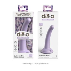 Dillio Curious Five — Strap-On Dildo, Silicone, 12.7 cm, Lilac — Couples — view 2