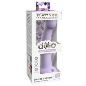 Dillio Secret Explorer — Strap-On Dildo, 15.24 cm, Violet — Couples — view 4