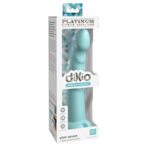 Dillio Slim Seven — Strap-On Dildo, Silicone, 17.78 cm, Green — Couples — view 4