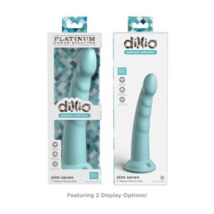 Dillio Slim Seven — Strap-On Dildo, Silicone, 17.78 cm, Green — Couples — view 2