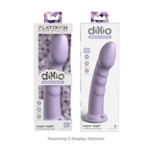 Dillio Super Eight — Strap-On Dildo, Silicone, 20.32 cm, Violet — Couples — view 2