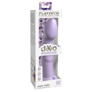 Dillio Super Eight — Strap-On Dildo, Silicone, 20.32 cm, Violet — Couples — view 4