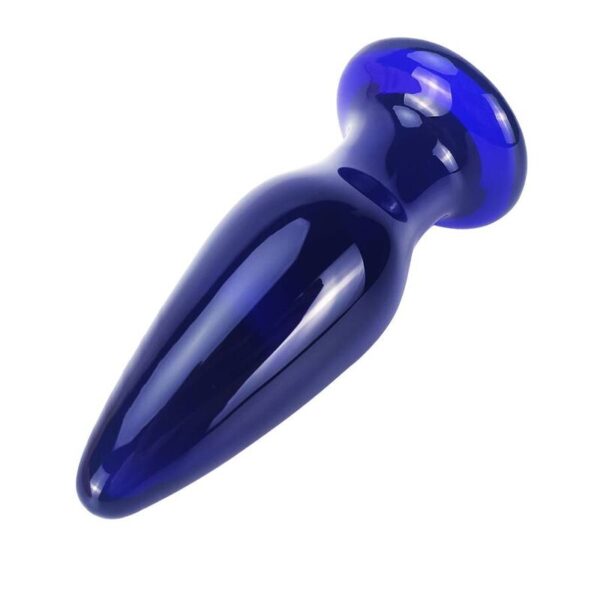ToyJoy The Shining — Vibrating Butt Plug, Glass, 11.5 cm, Blue — Anal