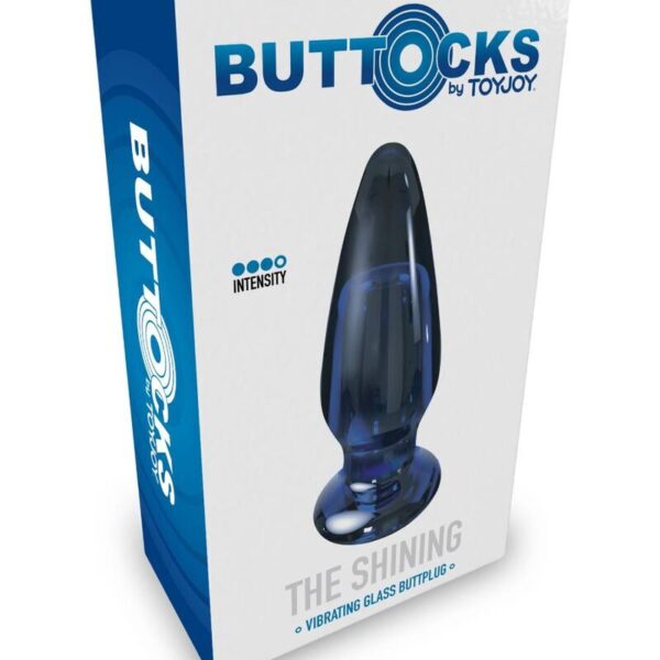 ToyJoy The Shining — Vibrating Butt Plug, Glass, 11.5 cm, Blue — Anal — view 2