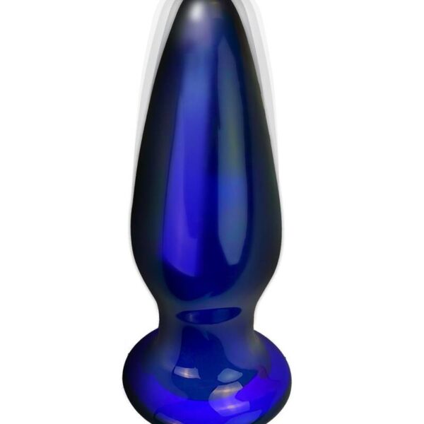 ToyJoy The Shining — Vibrating Butt Plug, Glass, 11.5 cm, Blue — Anal — view 5