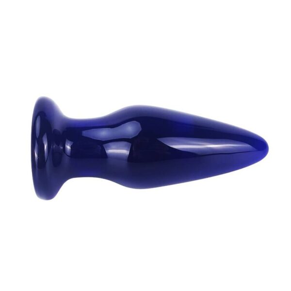 ToyJoy The Shining — Vibrating Butt Plug, Glass, 11.5 cm, Blue — Anal — view 4