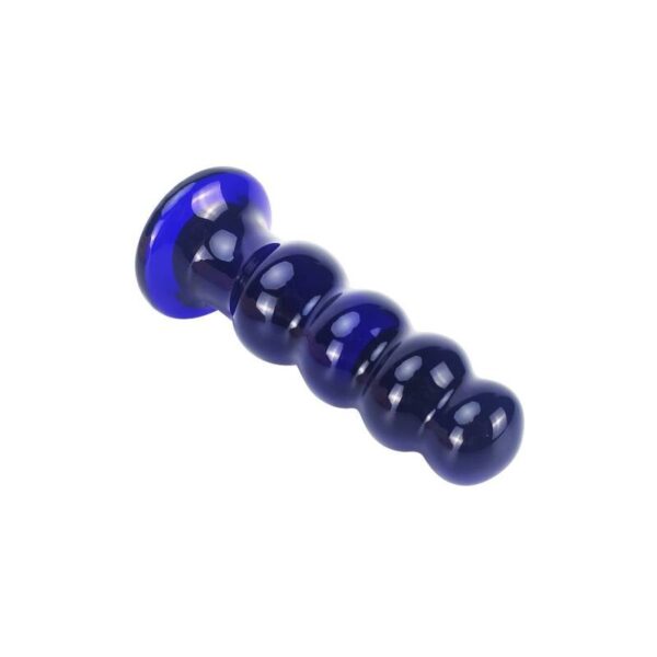 ToyJoy The Radiant — Vibrating Butt Plug, Glass, 11.5 cm, Blue — Anal — view 8