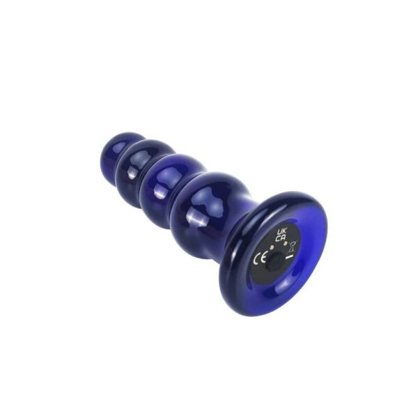 ToyJoy The Radiant — Vibrating Butt Plug, Glass, 11.5 cm, Blue — Anal — view 9
