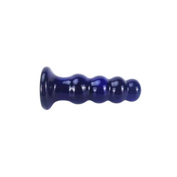 ToyJoy The Radiant — Vibrating Butt Plug, Glass, 11.5 cm, Blue — Anal — view 5