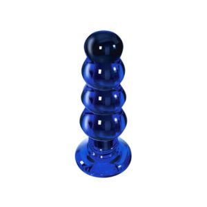 ToyJoy The Radiant — Vibrating Butt Plug, Glass, 11.5 cm, Blue — Anal — view 3