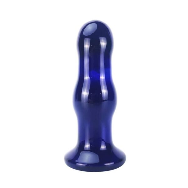 ToyJoy The Gleaming — Vibrating Butt Plug, Glass, 11.5 cm, Blue — Anal — view 8