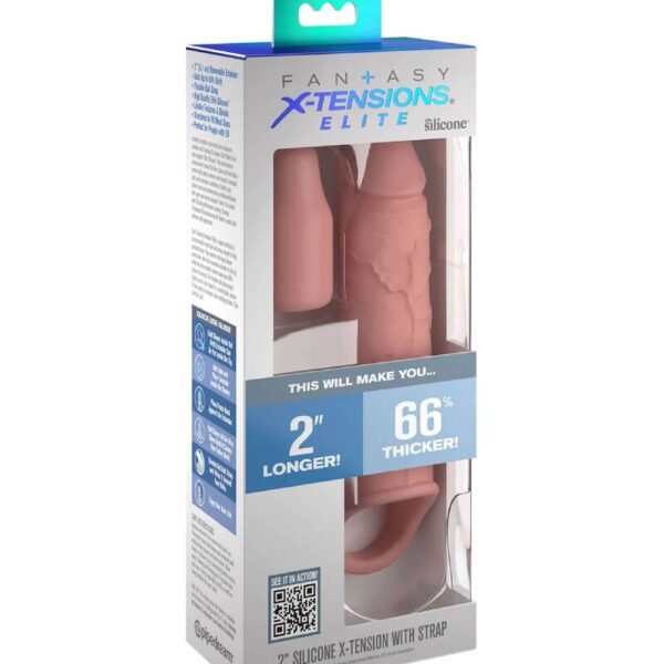 Fantasy X-Tensions Elite 6 — Penis Sleeve, Ball Strap, Skin — Penis Accessories — view 3