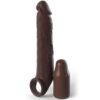Fantasy X-Tensions Elite 7 — Penis Sleeve, Ball Strap, Brown — Penis Accessories