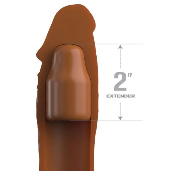 Fantasy X-Tensions Elite 8 — Penis Sleeve, Caramel — Penis Accessories — view 2