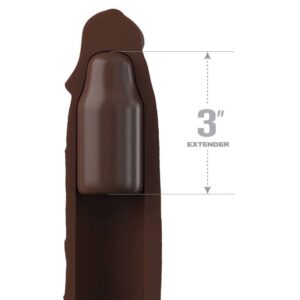 Fantasy X-Tensions Elite 9 — Penis Sleeve, Brown — Penis Accessories — view 2