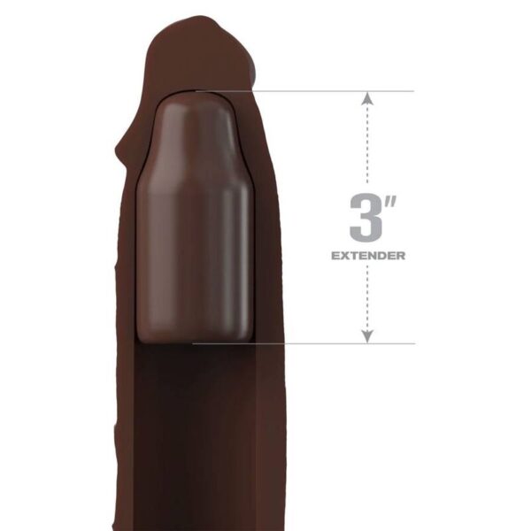 Fantasy X-Tensions Elite 9 — Penis Sleeve, Brown — Penis Accessories — view 2