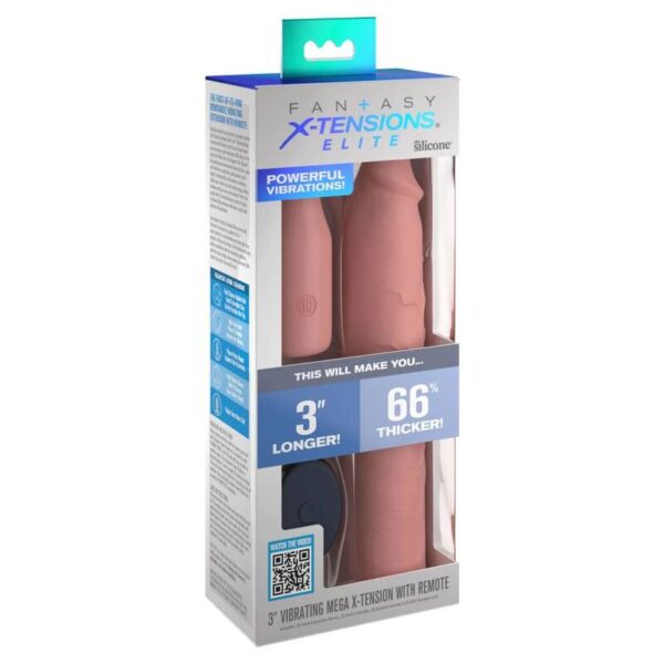 Fantasy X-Tensions Elite — Vibrating Penis Sleeve, Skin — Penis Accessories — view 3