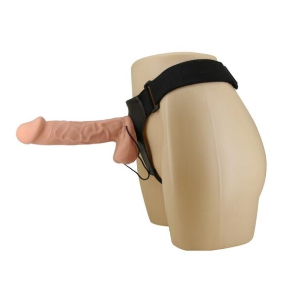 Baile Ultra Passionate — Vibrating Strap-On, 26 cm, Natural — Strap-Ons & Harnesses — view 7