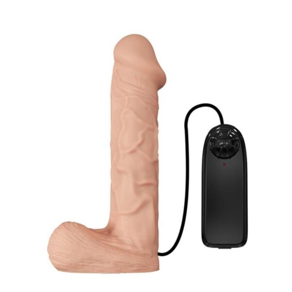 Baile Ultra Passionate — Vibrating Strap-On, 26 cm, Natural — Strap-Ons & Harnesses — view 6