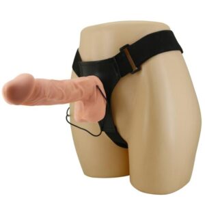 Baile Ultra Passionate — Vibrating Strap-On, 26 cm, Natural — Strap-Ons & Harnesses — view 2