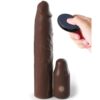 Fantasy X-Tensions Elite — Vibrating Penis Sleeve, Brown — Penis Accessories