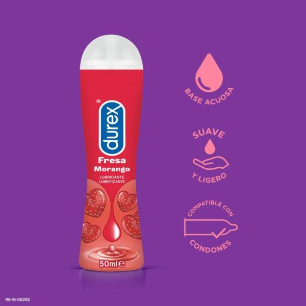 Durex Play Strawberry — Flavoured Lubricant, 50 ml — Flavored Lubricants — view 2