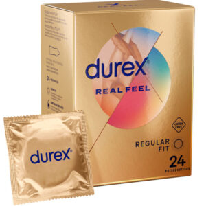 Durex RealFeel — Non-Latex Condoms, 24 Pack — Condom Multipacks