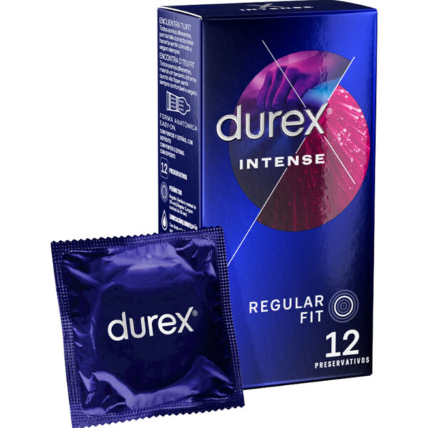 Durex Intense Orgasmic — Textured Condoms, 12 Pack — Condom Multipacks