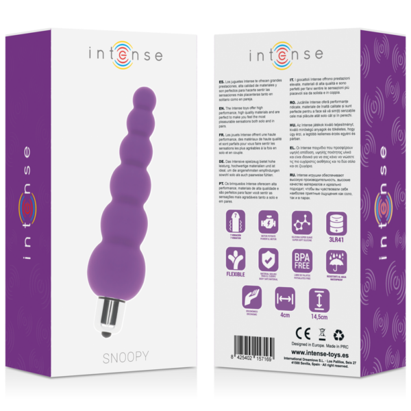Intense Snoopy — Anal Vibrator, Waterproof, Lilac — view 3