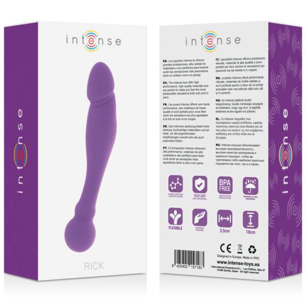 Intense Rick Dual — Double-Ended Dildo, Silicone, Lilac — Dildos — view 4